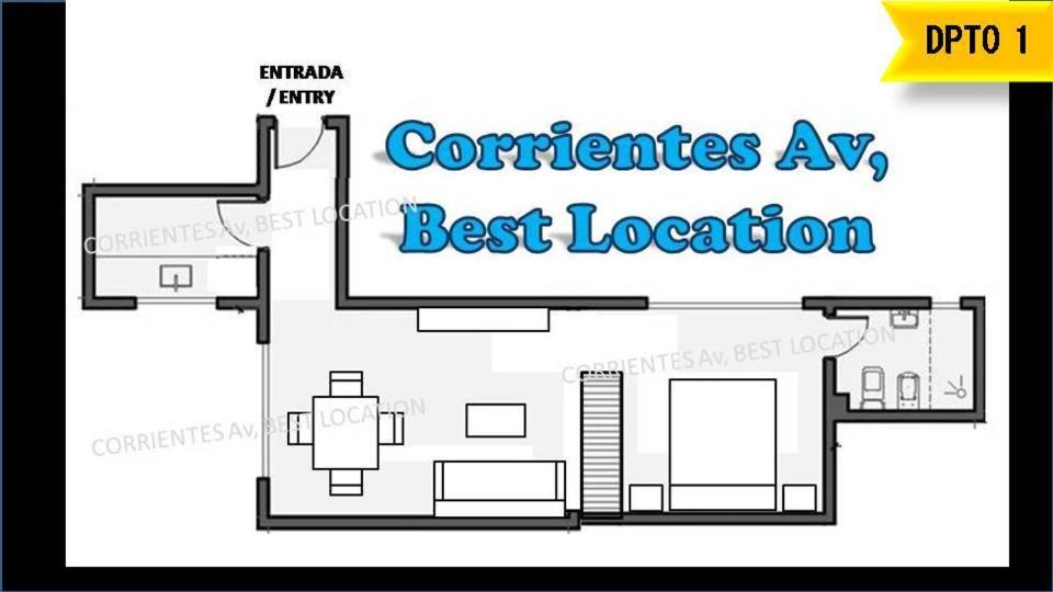 Corrientes Av, best location Buenos Aires Eksteriør billede